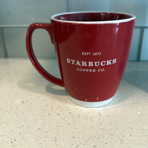 Starbucks red ceramic Coffee Mug - Picture 2 of 7